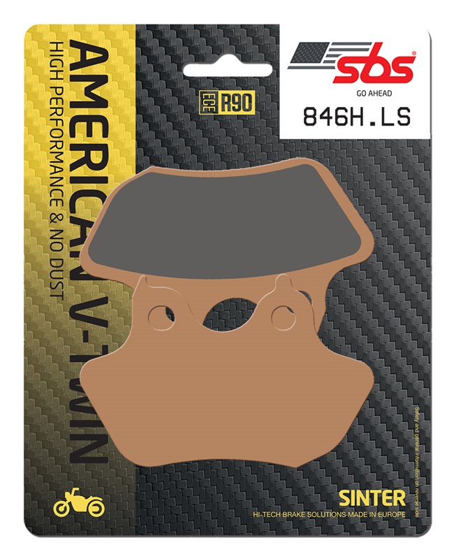 SBS brake pads KH434 street performance (excel) sinteredcolour gold HARLEY DAVIDSON heritage/softail/night train rear(846H.LS)